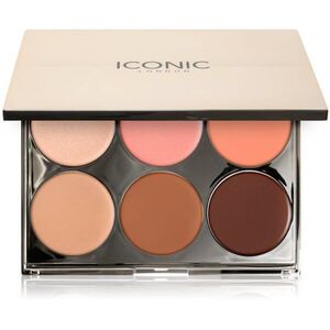 ICONIC London Multi-Use Cream Blush Bronze and Highlight Palette multifunkční paleta na obličej 6x3.2 g obraz