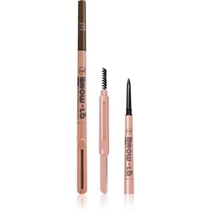 J.Cat Beauty Brow-LA tužka na obočí s kartáčkem odstín 104 Rich Brown 0.08 g obraz