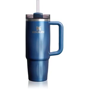 Stanley Quencher H2.O FlowState™ Fluted Tumbler nerezový tumbler s brčkem střední Glacial Blue Shine 890 ml obraz