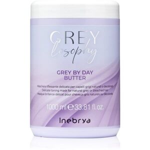 Inebrya Greylosophy Grey By Day Butter maska na vlasy pro šedivé vlasy 1000 ml obraz