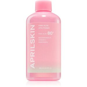 APRILSKIN Pink Aloe Vita Toner hydratační tonikum pro posílení kožní bariéry 250 ml obraz
