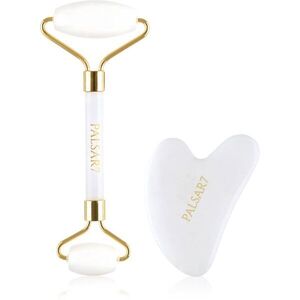 PALSAR7 Massage Roller and Guasha White Jade masážní váleček na obličej a masážní pomůcka obraz