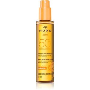 Nuxe Sun Face and Body Tanning Sun Oil olej na opalování na obličej a tělo SPF 50 150 ml obraz