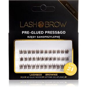 Lash Brow Press&Go Self-Adhesive Eyelashes samolepící trsové řasy Daily Natural Brownie 1 ks obraz