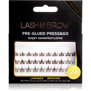 Lash Brow Press&Go Self-Adhesive Eyelashes samolepící trsové řasy Classy Night Brownie 1 ks obraz