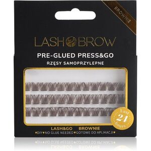 Lash Brow Press&Go Self-Adhesive Eyelashes samolepící trsové řasy Party Fever Brownie 1 ks obraz