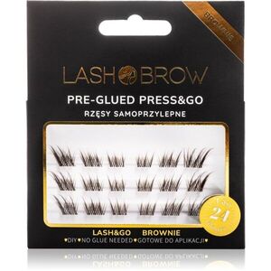 Lash Brow Press&Go Self-Adhesive Eyelashes samolepící trsové řasy Lashy Brownie 1 ks obraz