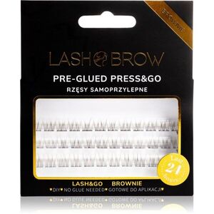 Lash Brow Press&Go Self-Adhesive Eyelashes samolepící trsové řasy No Make Up Brownie 1 ks obraz