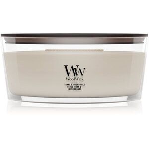 Woodwick Tonka & Almond Milk vonná svíčka s dřevěným knotem 453.6 g obraz