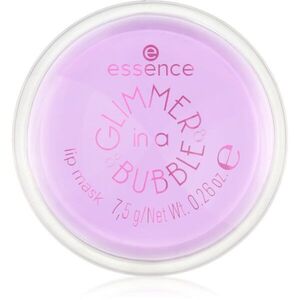 essence GLIMMER IN A BUBBLE hydratační maska na rty se třpytkami odstín 01 Kiss In A Bubble 7.5 g obraz