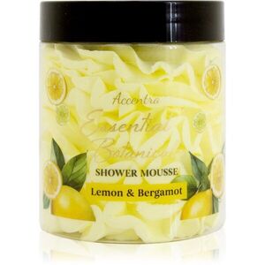 Accentra Essential Botanicals Shower Mousse sprchová pěna s vůní Lemon & Bergamot 200 g obraz