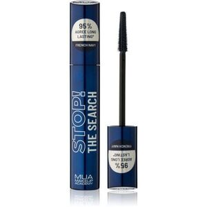 MUA Makeup Academy Stop The Search dlouhotrvající řasenka odstín French Navy 12 ml obraz