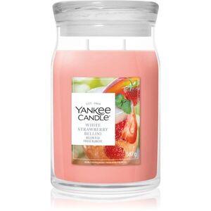 Yankee Candle White Strawberry Bellini vonná svíčka 567 g obraz