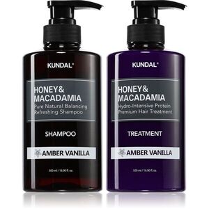 KUNDAL Honey & Macadamia Amber Vanilla sada pro suché a poškozené vlasy obraz