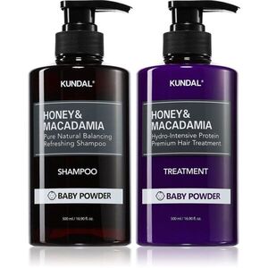 KUNDAL Honey & Macadamia Baby Powder sada pro suché a poškozené vlasy obraz
