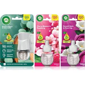 Air Wick Cherry Blossom & Rasberry Blue Eucalyptus & Cedarwood Essential Oils Smooth Satin & Moon Li osvěžovač vzduchu obraz