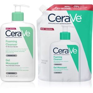 CeraVe Cleansers Foaming Cleanser sada pro normální až mastnou pleť obraz