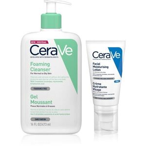 CeraVe Cleansers Foaming Cleanser sada pro normální až mastnou pleť obraz