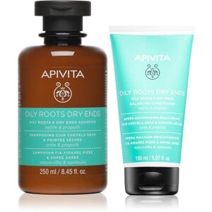 Apivita Oily Roots & Dry Ends sada pro mastnou vlasovou pokožku a suché konečky obraz