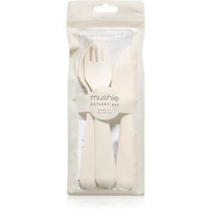 Mushie Cutlery příbor pro děti 3y+ Ivory 3 ks obraz