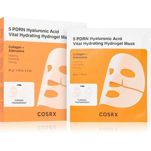 Cosrx 5 PDRN Hyaluronic Acid Vital Hydrating Hydrogel Mask intenzivní hydrogelová maska pro rozjasnění a vyhlazení pleti 34 g obraz