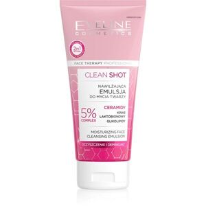 Eveline Cosmetics Clean Shot 5% Ceramidy Complex intenzivně hydratační mycí emulze 150 ml obraz