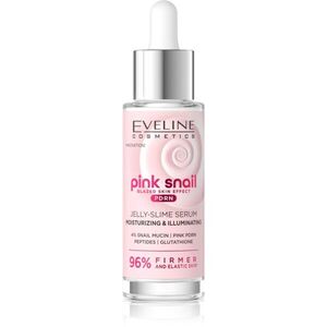 Eveline Cosmetics Pink Snail Glazed Skin Effect rozjasňující sérum na obličej 30 ml obraz