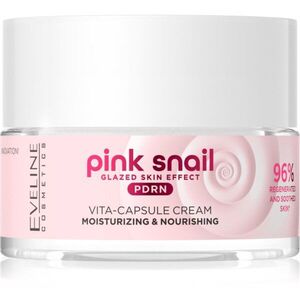 Eveline Cosmetics Pink Snail Glazed Skin Effect protivráskový rozjasňující krém 50 ml obraz