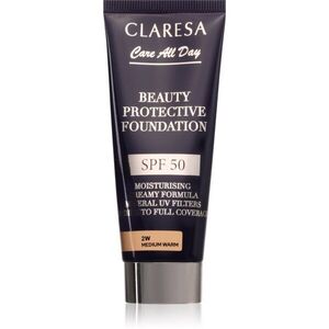 Claresa Care All Day Beauty Protective Foundation ochranný make-up SPF 50 odstín 2W Medium Warm 30 ml obraz