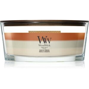 Woodwick Trilogy Vanilla Embers vonná svíčka s dřevěným knotem 453.6 g obraz
