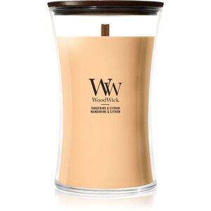 Woodwick Tangerine & Citron vonná svíčka s dřevěným knotem 610 g obraz