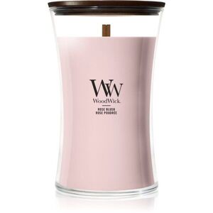 Woodwick Rose Blush vonná svíčka s dřevěným knotem 610 g obraz