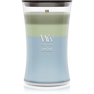 Woodwick Trilogy Verdant Woods vonná svíčka s dřevěným knotem 610 g obraz