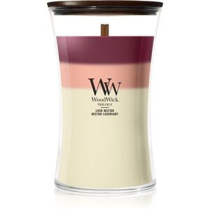 Woodwick Trilogy Lush Nectar vonná svíčka s dřevěným knotem 610 g obraz