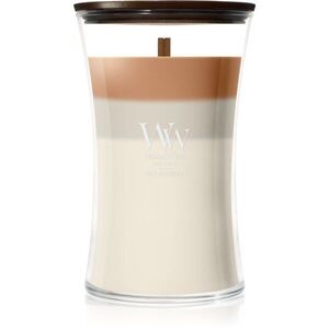 Woodwick Trilogy Café Macchiato vonná svíčka s dřevěným knotem 610 g obraz