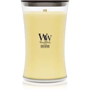 Woodwick Yuzu & Vetiver vonná svíčka s dřevěným knotem 610 g obraz