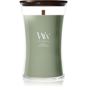 Woodwick Verdant Fig vonná svíčka s dřevěným knotem 610 g obraz