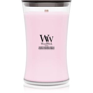Woodwick Cherry Blossom & Vanilla vonná svíčka s dřevěným knotem 610 g obraz