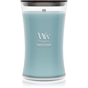 Woodwick Cedarwood & Ocean Moss vonná svíčka s dřevěným knotem 610 g obraz