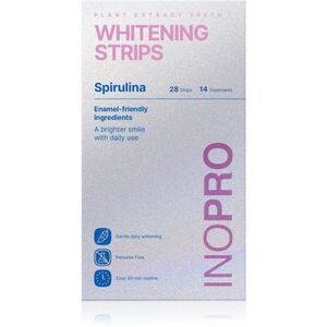InoPro Green Whitening Strips Spirulina bělicí pásky na zuby bez peroxidu 28 ks obraz