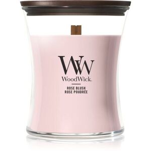 Woodwick Rose Blush vonná svíčka s dřevěným knotem 275 g obraz