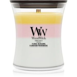 Woodwick Trilogy Floral Blossoms vonná svíčka s dřevěným knotem 275 g obraz