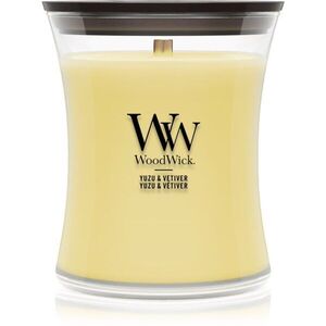 Woodwick Yuzu & Vetiver vonná svíčka s dřevěným knotem 275 g obraz