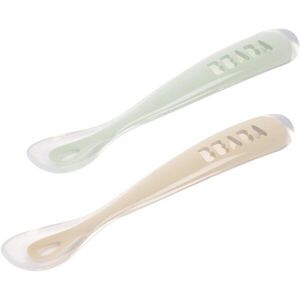 Beaba Silicone Spoon Set lžička s pouzdrem Clay 4m+ 2 ks obraz