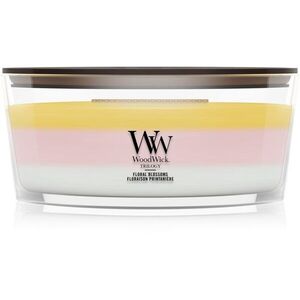 Woodwick Trilogy Floral Blossoms vonná svíčka s dřevěným knotem 453.6 g obraz