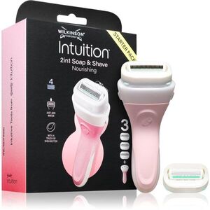 Wilkinson Sword Intuition 2in1 Soap & Shave Nourishing holicí strojek + náhradní hlavice obraz