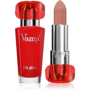 PUPA Milano Vamp! Luminous Lipstick rtěnka pro plné rty odstín 101 Warm Nude 3.5 g obraz