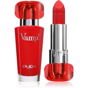 PUPA Milano Vamp! Luminous Lipstick rtěnka pro plné rty odstín 302 Ruby Red 3.5 g obraz