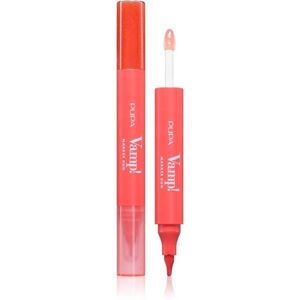 PUPA Milano Vamp! Lip Marker Duo fix na rty s leskem odstín 007 Red Potion 1.4 ml obraz