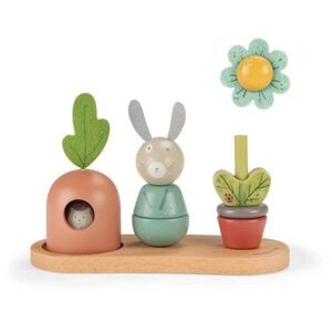 MOULIN ROTY Wooden Stack Up Toy Trois Petits Lapins aktivity hračka ze dřeva 12m+ 1 ks obraz
